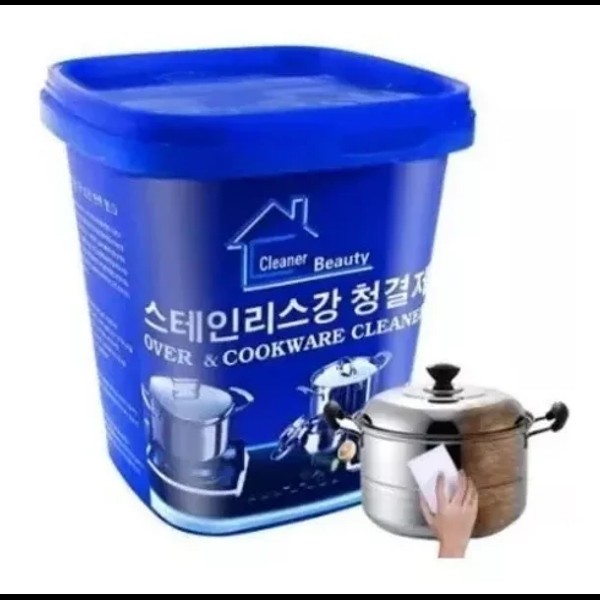 León Import - Limpia Ollas De 500Gr Potente Pasta Limpiadora Acero Cocina