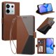 thumbnail image 2 of Funda Cartera con Soporte para Xiaomi Xiaomi Poco X6 5G, Marrón, 2 of 6