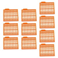 Ioensy - 10 Piezas Boilies Tapón Maíz Bagre Carpa Pesca Pelo Se Detiene Equipo Naranja