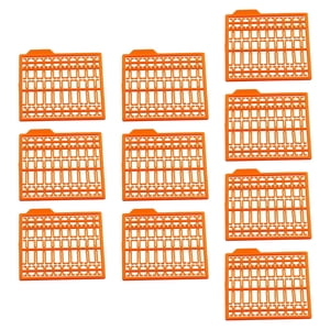 Ioensy - 10 Piezas Boilies Tapón Maíz Bagre Carpa Pesca Pelo Se Detiene Equipo Naranja