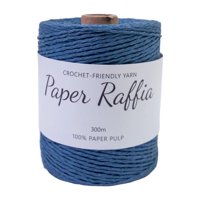 Magideal - Hilo De Rafia Cinta De Papel Cuerda Para Tejer Cordón Para Ganchillo Hilo Para Artesanía Material De Papel Suave Adecuado Para Bolsos De Playa Y Sombr Azul Oscuro