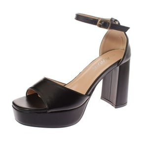 Vía Franca - Sandalia Plataforma Negro Pand-G