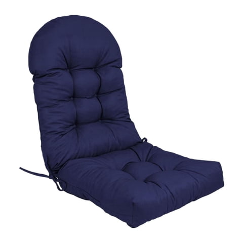 Magideal - Cojín Para Silla De Terraza Con Respaldo Elevado, Cojín Para Mobiliario Exterior, 110 Cm X 50 Cm, Acogedor Cojín Para Silla Mecedora Con Respaldo Alto Azul Profundo