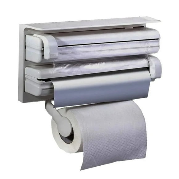 Dispensador Triple De Soporte De Papel Alusa, Aluminio Nova