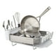 thumbnail image 2 of Estante para platos KitchenAid Compact de alambre satinado con escurridor gris, 2 of 3