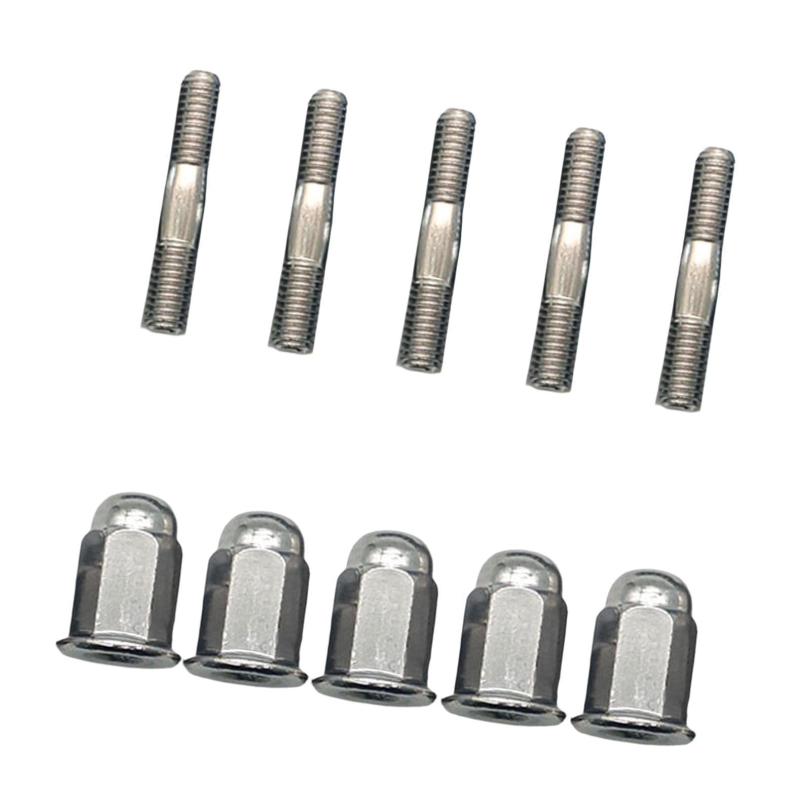 Ioensy - Juego De Pernos Y Tuercas Para Tubo De Escape De Motocicleta Para 110 Cc, 125 Cc, 140 Cc, 160 Cc Y 200 Cc