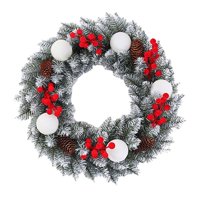 Bothyi - Guirnalda Navideña Artificial, Decoración Navideña Para Oficina De Hotel, Color Blanco