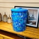 thumbnail image 2 of Bote De Basura De Metal Pintado A Mano 38 Litros Para Cocina Y Hogar, 2 of 9