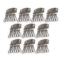 Magideal - Llavero, Clip De Cierre De 6 Ganchos, Organizador De Soporte De Llavero Hardware Llavero , Llavero, Para Estuche De Material Cuero , C Estilo C