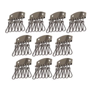 Magideal - Llavero, Clip De Cierre De 6 Ganchos, Organizador De Soporte De Llavero Hardware Llavero , Llavero, Para Estuche De Material Cuero , C Estilo C