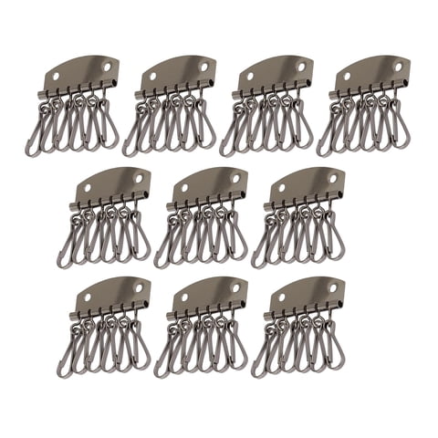 Magideal - Llavero, Clip De Cierre De 6 Ganchos, Organizador De Soporte De Llavero Hardware Llavero , Llavero, Para Estuche De Material Cuero , C Estilo C