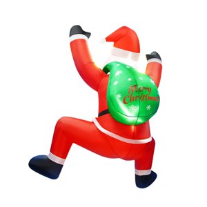 Bothyi - Inflables Navideños De 1,8 M Con Forma De Papá Noel Trepador, Grandes, Para Césped, Jardín De Invierno