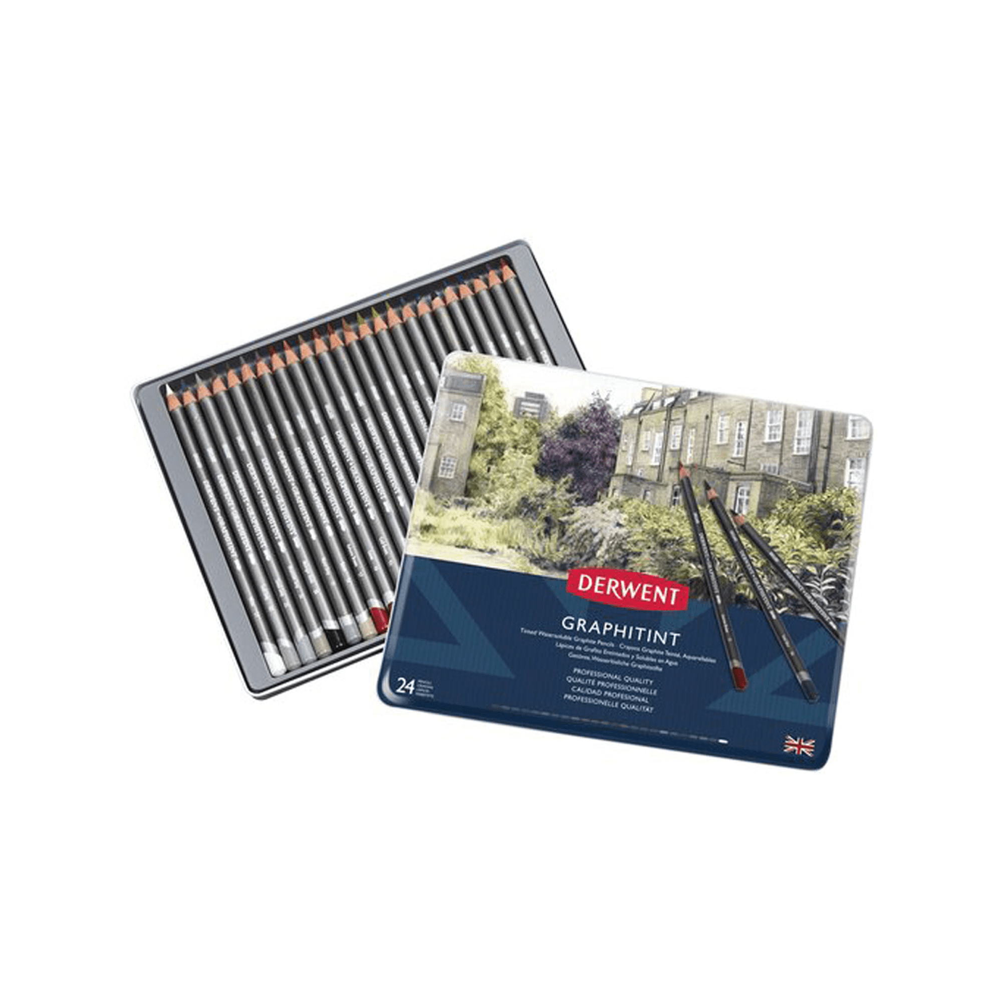 Lápices Grafito Colores Graphitint Derwent Set 24