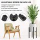 thumbnail image 4 of Set Organizador Pedestal Belug Porta Macetero Desmontable Metal Negro, 4 of 5