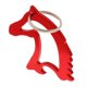 thumbnail image 3 of aluminio caballo cabeza simple abrebotellas llavero llavero bolsa colgante rojo, 3 of 3