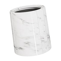 Magideal - Papelera, Papelera De Baño, Accesorios De Estilo Chino, De Madera, Contenedor De Basura, Cesto De Basura Para Estudio, Lavandería, Baño, Oficina Blanco L