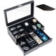 thumbnail image 1 of Caja de Joyas de Madera con Acabado Lacado ProCase para Hombre Negra, 1 of 7