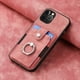 thumbnail image 1 of Stylish iPhone 14 Pro Case with Artificial Leather & Retro Hardware Ring - Perfect Fit for Apple 14plus Card Case, 1 of 3