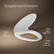 thumbnail image 3 of Asiento de inodoro KOHLER Rutledge ReadyLatch alargado blanco, 3 of 9