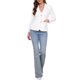 thumbnail image 2 of INSPIRE CHIC Blazers para Mujeres con Solapa de Chal, Manga Larga, Chaquetas de Traje de Oficina con Bolsillos, Atuendos Casual de Negocios M Blanco, 2 of 6