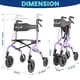 thumbnail image 4 of Rueda todo terreno plegable Rollator Walker PLANET WALK de 10 y 8 pulgadas, 4 of 7