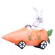 thumbnail image 2 of Resin Figurina De Automóvil De Bunny De Pascua Para Patio, Balcón, Decoración Del Patio 7.8x7x6.3 Pulgadas De Naranja, 2 of 5