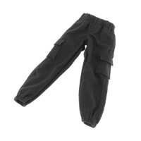 Magideal - Pantalones Para Muñecas En Miniatura 1/12 Pantalones Para Muñecas Masculinas Accesorios De Disfraces De Moda Escala 1/12 Pantalones Para Figuras Mascu Negro