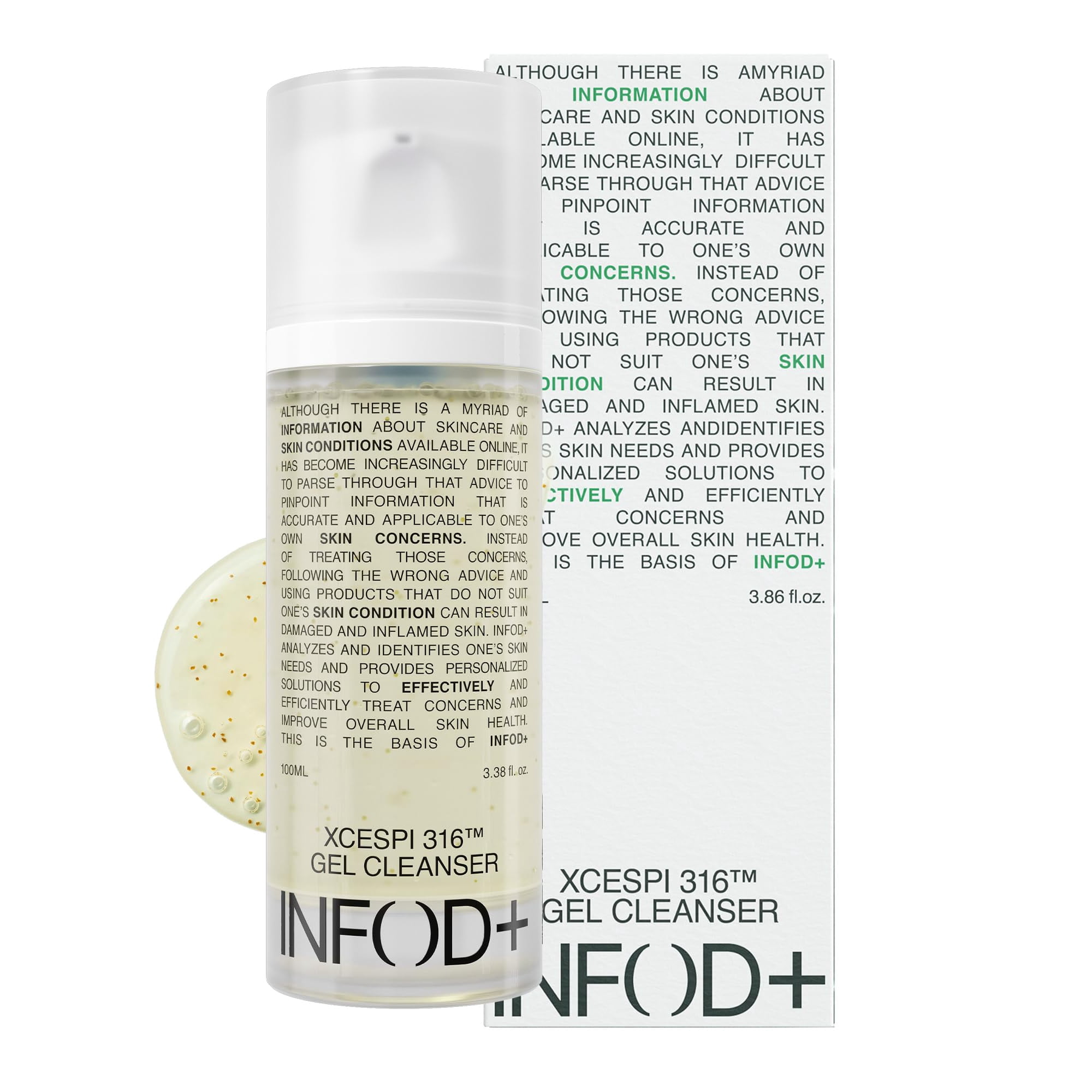 Gel Limpiador Infod+ Xcespi316 100 Ml Limpiador Facial Hidratante