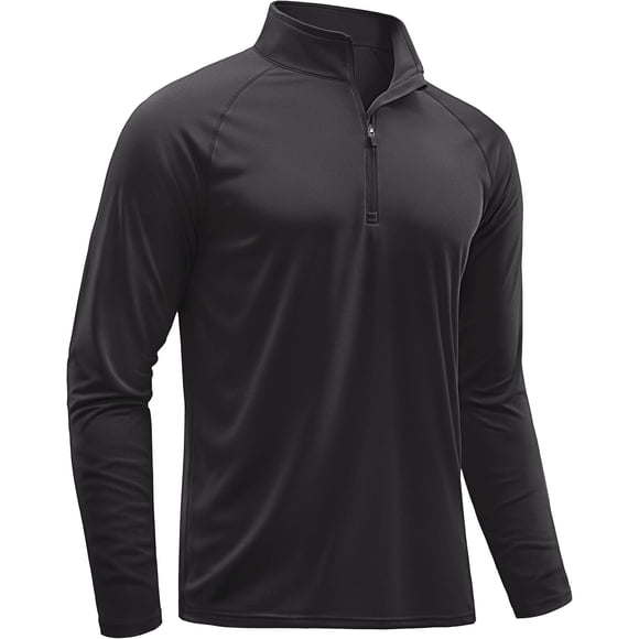 Polera deportiva TACVASEN de manga larga UPF 50 con cierre