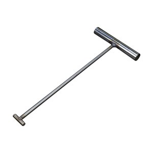 Bothyi - Herramienta De Gancho De Alcantarilla Para Trampolín, Mango En T Para Mover Un Solo Gancho De Acero Inoxidable, 8Mm X 50Cm
