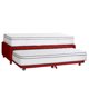 thumbnail image 1 of Cama Nido Zen Top Cuero Rojo 1.5 Plaza, 1 of 4