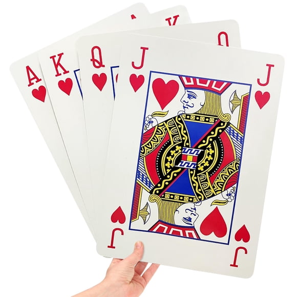 Jumbo Playing Cards Gaift World Jumbo, 20 x 28 cm, 100% papel