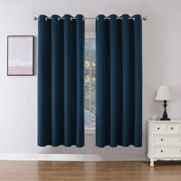 Cortinas Joydeco 2 Paneles Térmicas Aislantes Azul Marino 183X132 Cm