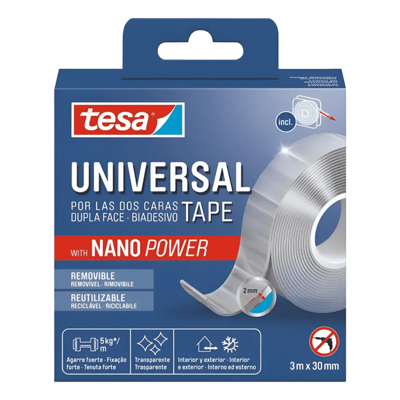 Cinta doblecontacto universal nano power 3mx30mm