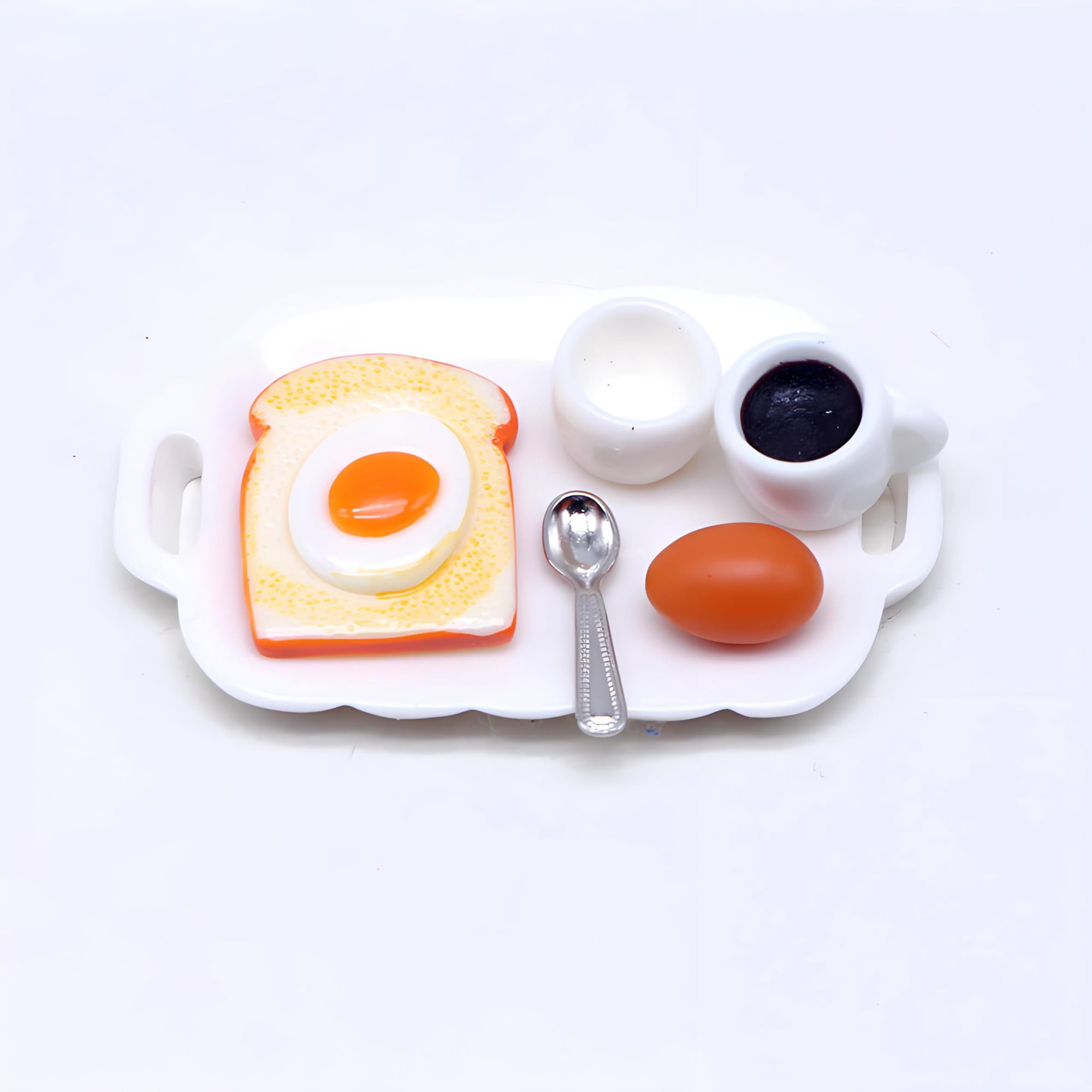 Set De Desayuno En Miniatura Winldmonmo A Escala 1:12 De 7 Piezas