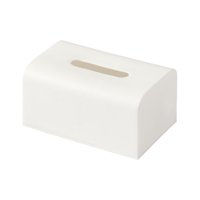 Magideal - Caja Dispensadora De Pañuelos, Soporte De Papel Higiénico Para Baño, Soporte De Papel Tisú, Cubierta De Pañuelos Extraíble, Caja De Pañuelos, Cubierta Blanco Grande