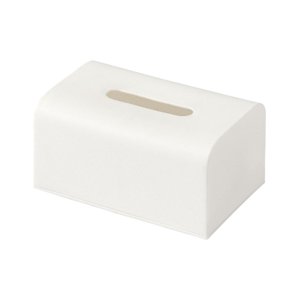 Magideal - Caja Dispensadora De Pañuelos, Soporte De Papel Higiénico Para Baño, Soporte De Papel Tisú, Cubierta De Pañuelos Extraíble, Caja De Pañuelos, Cubierta Blanco Grande