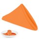 thumbnail image 1 of Servilletas de Tela PLOYMONO 43 cm Naranja, Pack de 8, Poliéster, 1 of 9