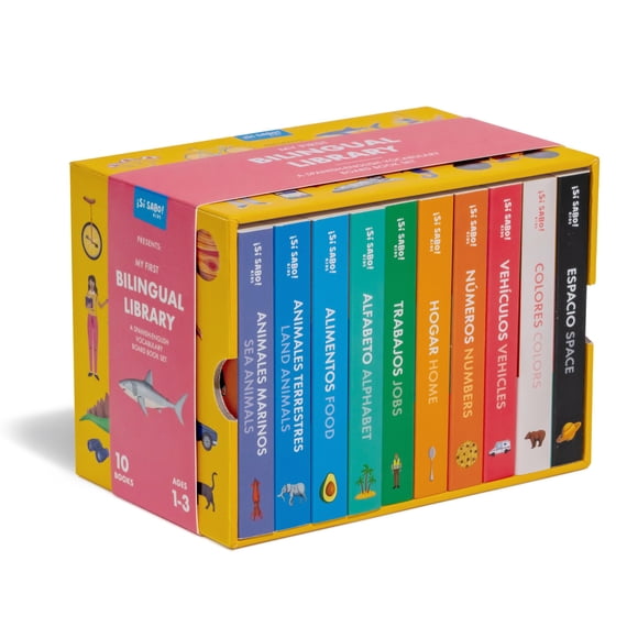 Set de Libros de Cartón B Blue Star Press Mi Primera Biblioteca Bilingüe