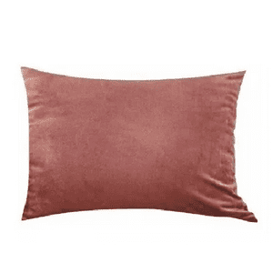 Genérico - Pack De 2 Fundas Terciopelo Liso 30X50 Cm Palo Rosa