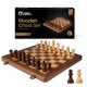 thumbnail image 1 of Juego de ajedrez Chess Armory, madera de nogal de primera calidad, 38 cm, 1 of 7