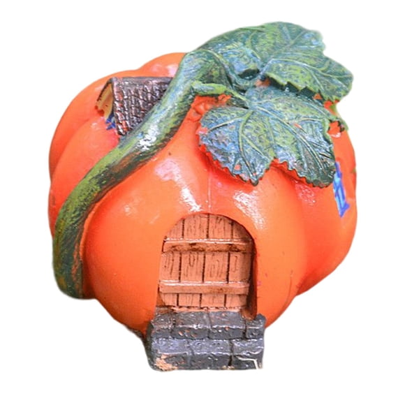Calabaza Cottage Hada Jardín Casa Estatua Para Micro Paisaje Decoración Pequeña Calabaza