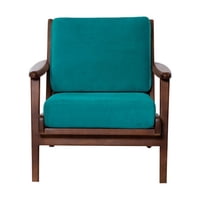 Latam Home - Sitial Neuss Tela Velvet Turquesa