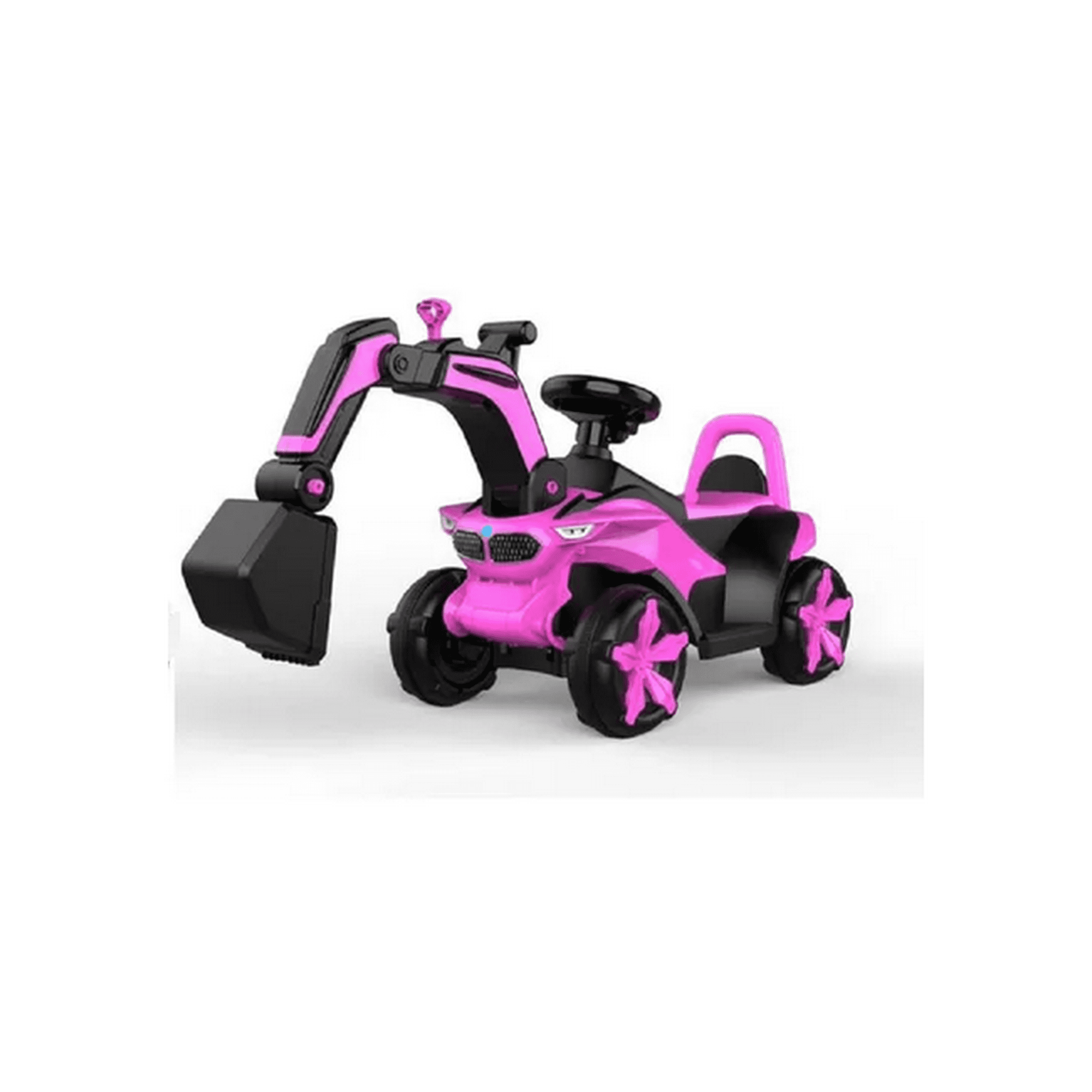 Genérico - Coche Juguete Eléctrico Niños Excavadora Música Bluetooth Ro