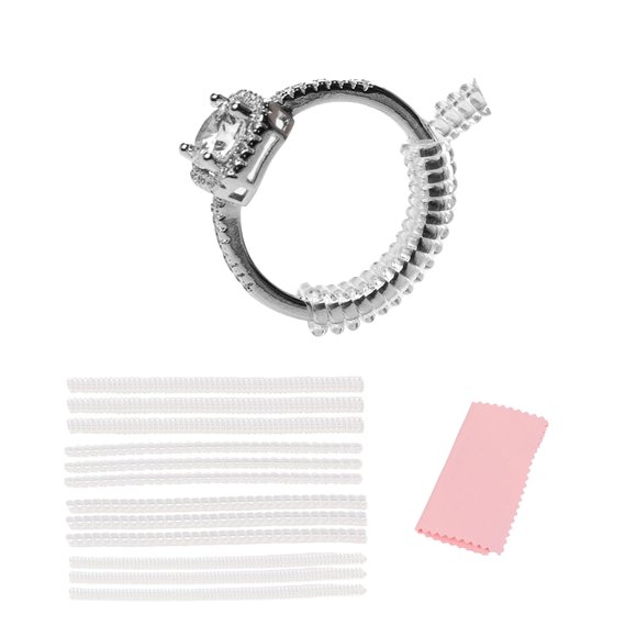 Set de 12 Ajustadores de Anillos Yaogniy Invisible TPU 2‑6 mm