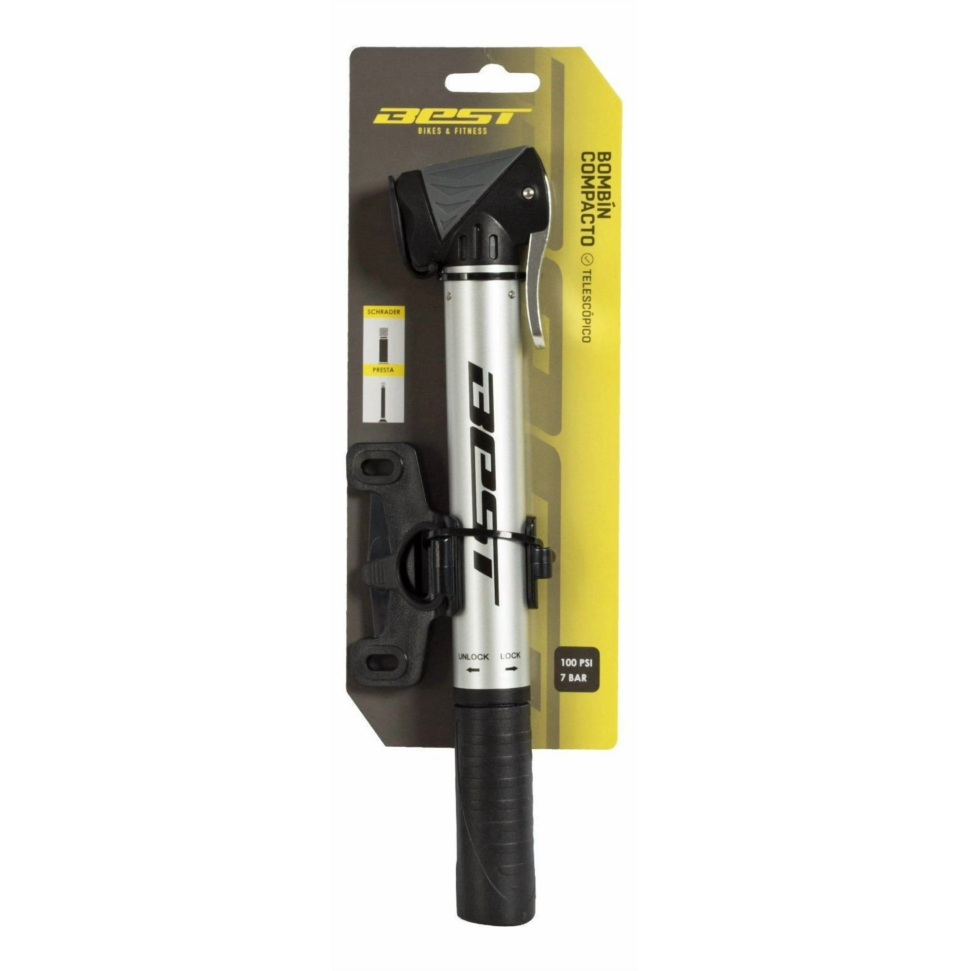 Bombin Aluminio Best Con Mango Y Manometro