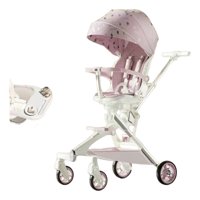 Coche De Paseo 360° Con Mesita Lubabycas Rosado