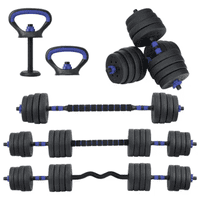 Set Mancuernas Barras Pesas Rusas Unibles 30 Kg Hyperhike