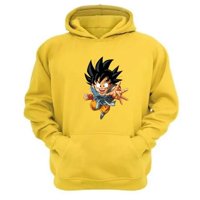 Genérico - Polerón Canguro Goku Amarillo Talla Xs Unisex