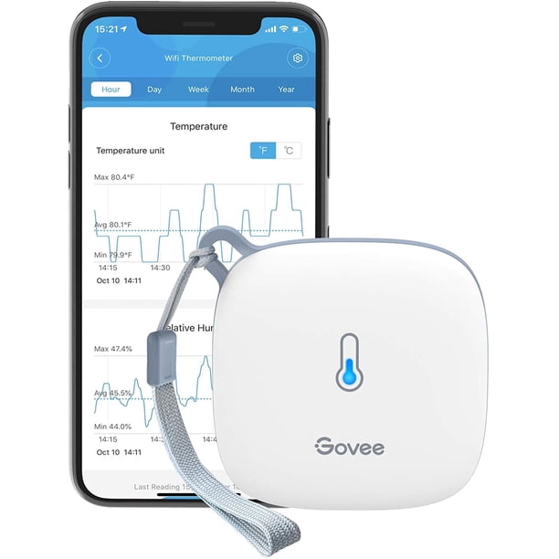Termómetro higrómetro WiFi Govee H5179 con control de aplicaciones